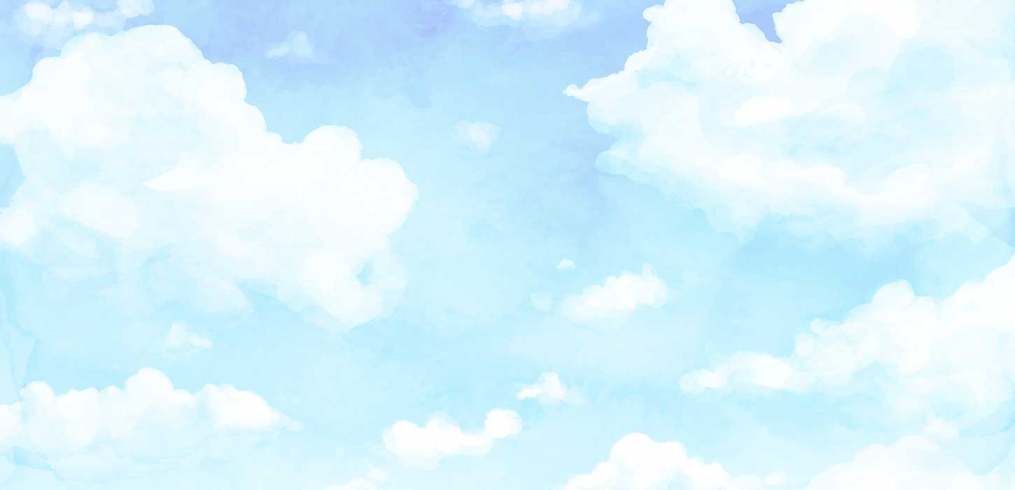 Light blue sky illustration, used as the background for the  IFM logo.